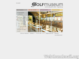 golfmuseum.de website preview