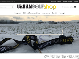 urbangolf-shop.de website preview