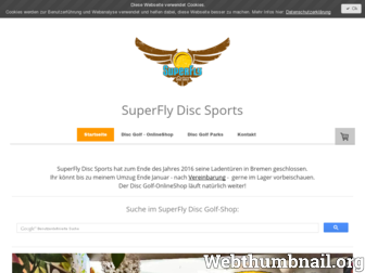 superfly-discsports.de website preview