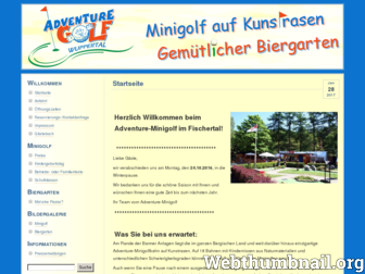 minigolf-fischertal.de website preview