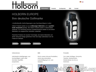 holborngolf.com website preview