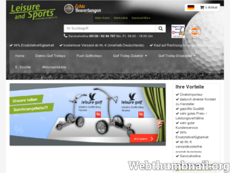 leisure-sports.de website preview