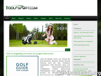 golfsport.com website preview
