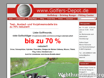 golfersdepot.de website preview