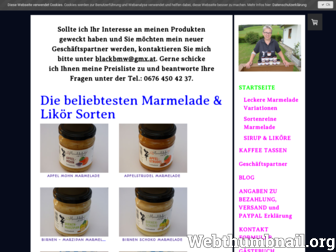 marmeladefee.at website preview