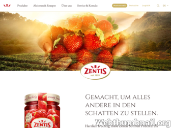 zentis.de website preview