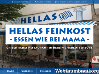 hellas-feinkost.net website preview