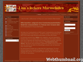 lisa-marmeladen.de website preview