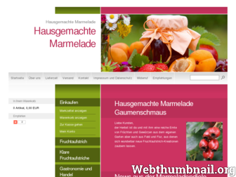 hausgemachte-marmelade.de website preview