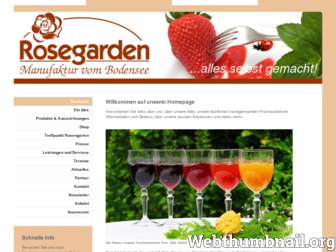 rosegarden-manufaktur.de website preview