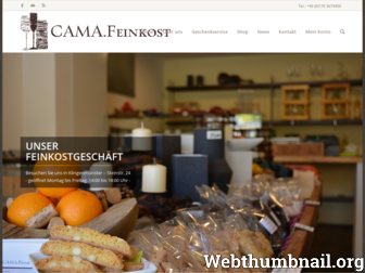 cama-feinkost.de website preview