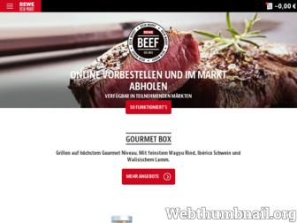 beef.rewe.de website preview