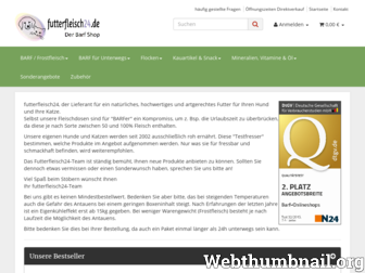 futterfleisch24.de website preview