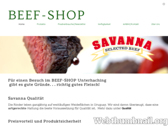 beef-shop.de website preview