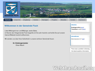 gemeinde-fisch.de website preview