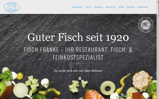 fischfranke.de website preview