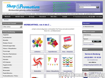 shop4promotion.de website preview