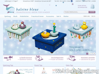 baleine-bleue.de website preview