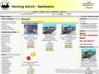 adrich-spielwaren.de website preview