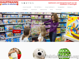 kauffmann-spielen-schenken.de website preview