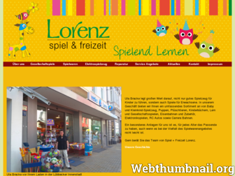 lorenz-spielwaren.de website preview