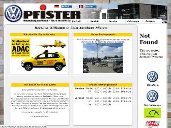 volkswagen-pfister.de website preview