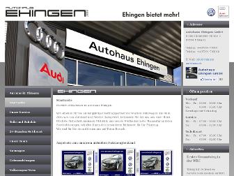 ehingen-autohaus.de website preview