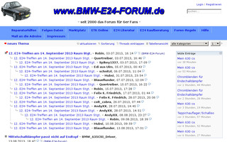 bmw-e24-forum.de website preview