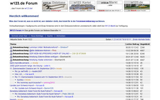 w123-forum.de website preview