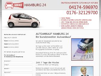 autoankaufhamburg24.de website preview