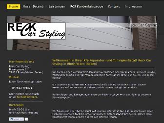 reckcarstyling.de website preview