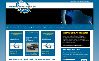 mein-importwagen.at website preview