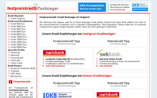festpreiskredit-testsieger.de website preview