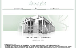 ebanking.schwaebische-bank.de website preview