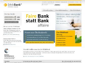 ethikbank.de website preview