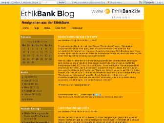 ethikbank.blog.de website preview