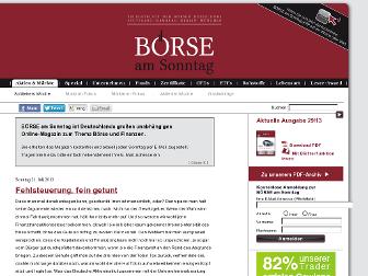 boerse-am-sonntag.de website preview