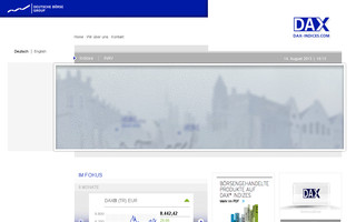dax-indices.com website preview