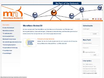 micronano-broker.eu website preview