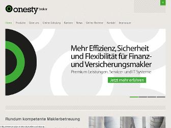 onesty-broker.de website preview