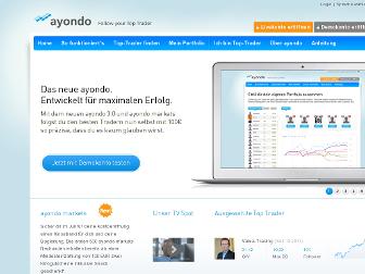 ayondo.com website preview