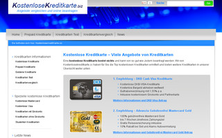 kostenlosekreditkarte.cc website preview