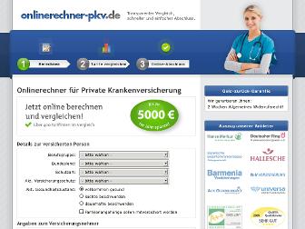 onlinerechner-pkv.de website preview