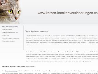 katzen-krankenversicherungen.com website preview