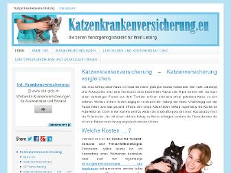 katzenkrankenversicherung.eu website preview