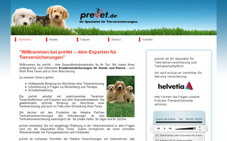 prevet.de website preview