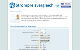 strompreisvergleich.net website preview