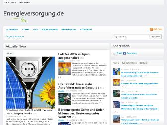 energieversorgung.de website preview