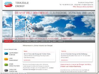 terajoule.de website preview