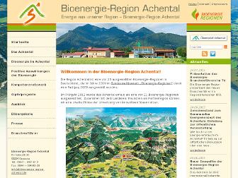 bioenergie-region-achental.de website preview
